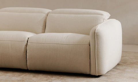 Eli Power Recliner Sofa Warm White