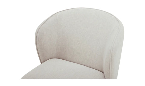 Larson Rolling Dining Chair Heather Grey