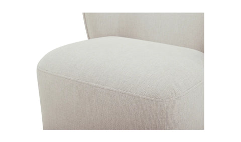 Larson Rolling Dining Chair Heather Grey