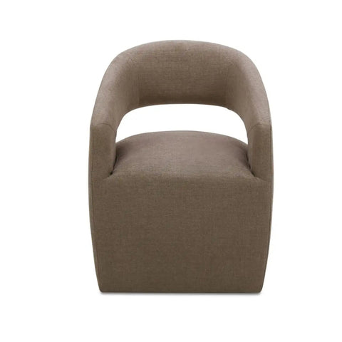 Barrow Rolling Dining Chair Soft Taupe