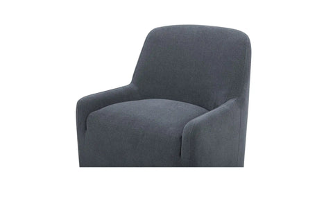 Maisie Rolling Dining Chair Slate Blue