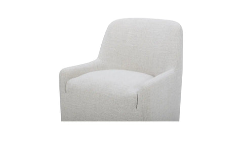 Maisie Rolling Dining Chair Flecked Oat