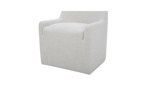 Maisie Rolling Dining Chair Flecked Oat