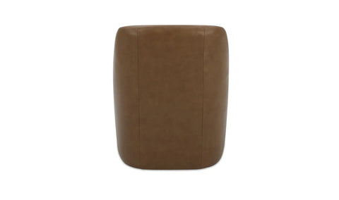 Maisie Rolling Dining Chair Tan Leather