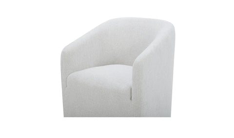 Sandy Rolling Dining Chair Off White