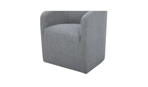 Sandy Rolling Dining Chair Grey