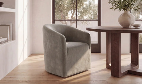 Sandy Rolling Dining Chair Taupe