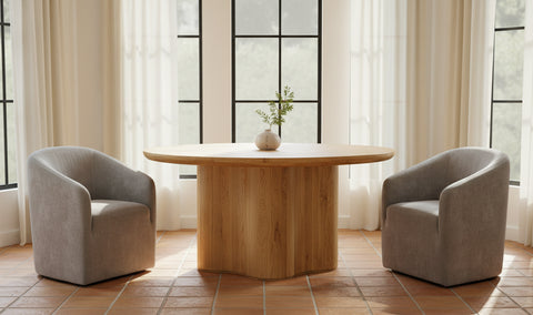 Sandy Rolling Dining Chair Taupe