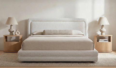 Tory King Bed Pebble