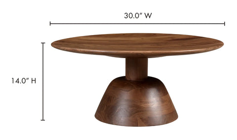 Nels Coffee Table Dark Brown