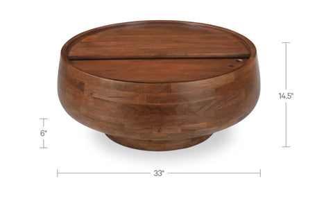 Wade Storage Coffee Table Natural