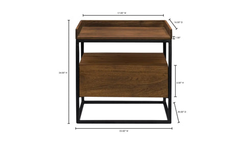 Vancouver Side Table Light Brown