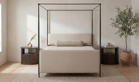 Viola Queen Bed Beige