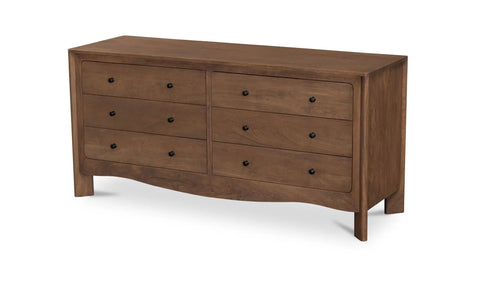 Mabel 6 Drawer Dresser Dark Brown