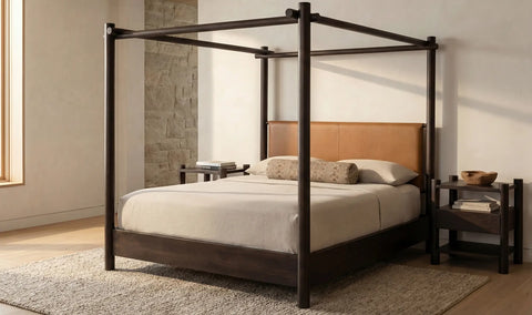Devin Bed King Brown
