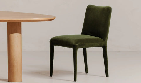 Calla Dining Chair Green Velvet - Set Of Two