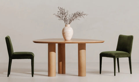 Calla Dining Chair Green Velvet - Set Of Two