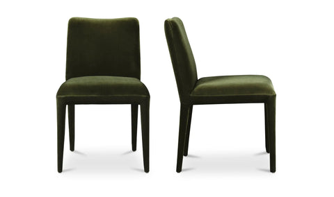 Calla Dining Chair Green Velvet - Set Of Two
