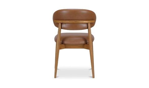 Ellie Dining Chair Brown Leather
