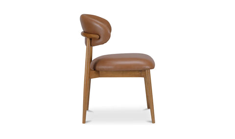 Ellie Dining Chair Brown Leather