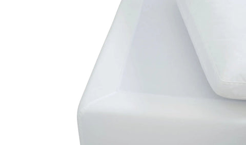 Miles Outdoor Chaise White