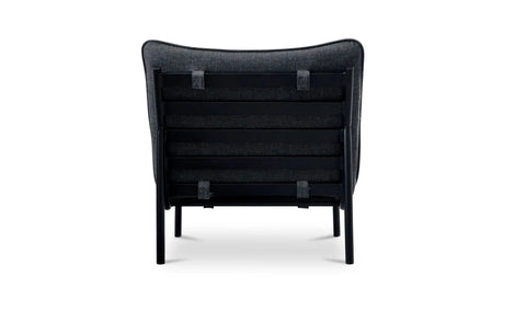 Morgan Outdoor Accent Chair Speckled Charcoal