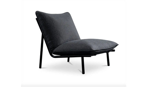 Morgan Outdoor Accent Chair Speckled Charcoal