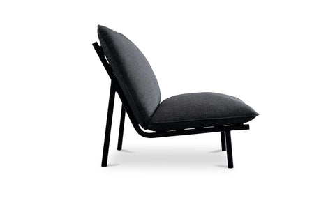 Morgan Outdoor Accent Chair Speckled Charcoal