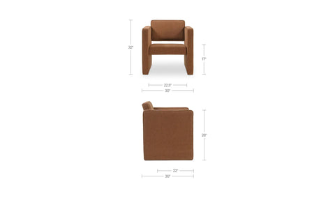 Harris Accent Chair Burgundy