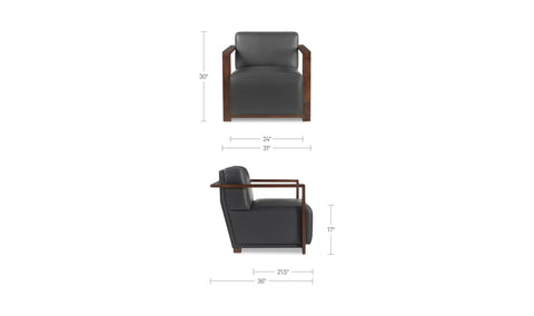 Barnes Accent Chair Black