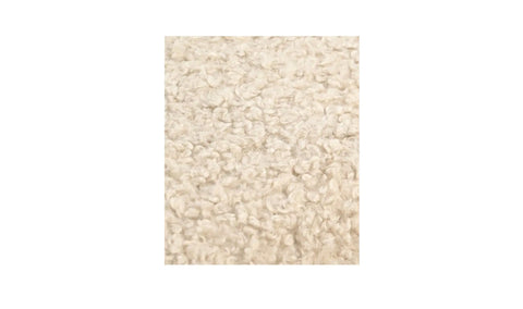 Serge Ottoman Cream Faux Shearling