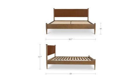Crosby King Bed Brown