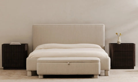 Ichigo Queen Bed Light Grey