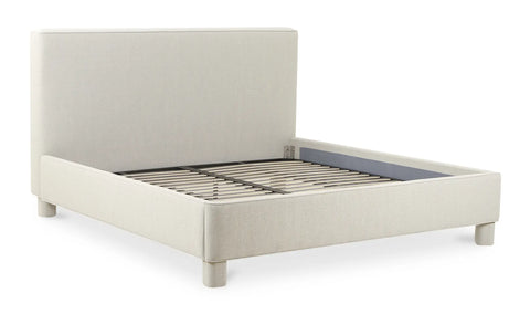 Ichigo Queen Bed Light Grey