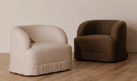 Maren Swivel Chair Beige