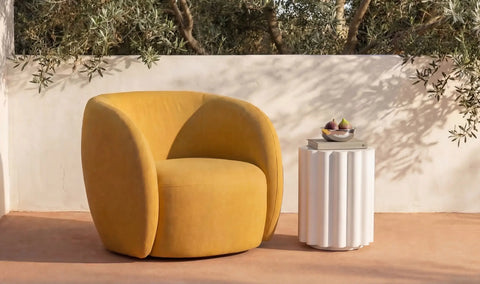 Rae Outdoor Accent Chair Deep Yellow