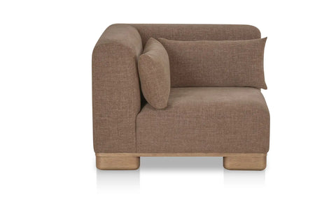 June Corner Chair Dark Brown