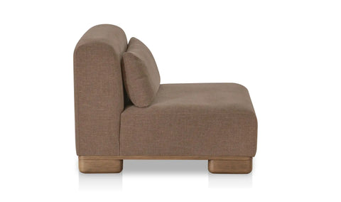June Slipper Chair Dark Brown