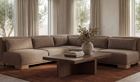 June Sofa Dark Brown