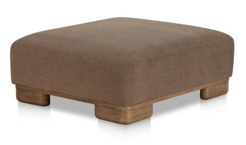 June Ottoman Dark Brown