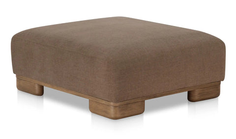 June Ottoman Dark Brown