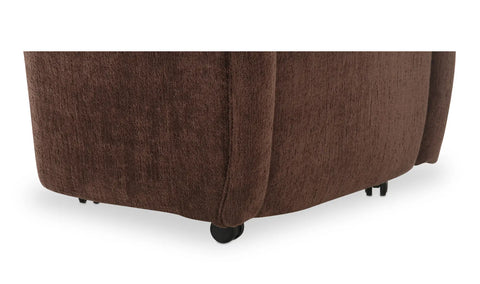 Drava Rolling Dining Chair Dark Brown