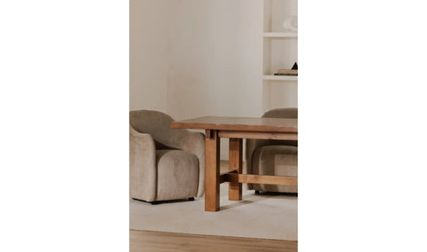 Drava Rolling Dining Chair Beige