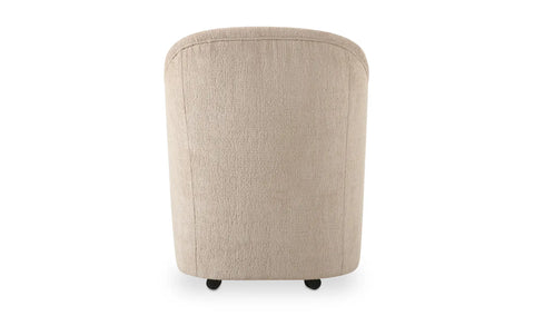 Drava Rolling Dining Chair Beige