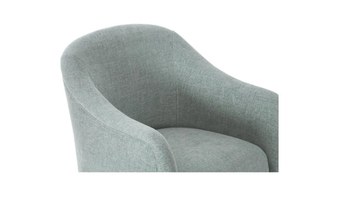 Drava Rolling Dining Chair Light Blue