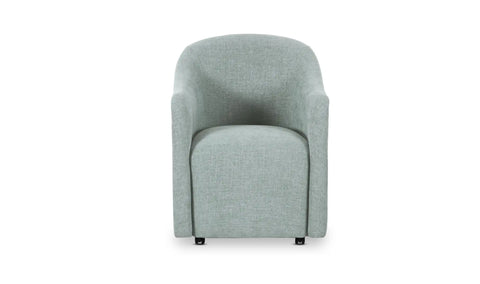 Drava Rolling Dining Chair Light Blue