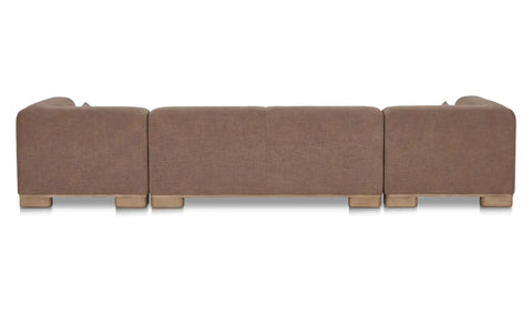 June U Shaped Modular Sectional Dark Brown