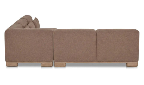 June Corner Modular Sectional Dark Brown