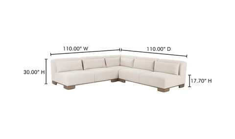 June Corner Modular Sectional Oatmeal