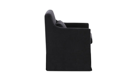 Lydia Slipcover Dining Chair Black
